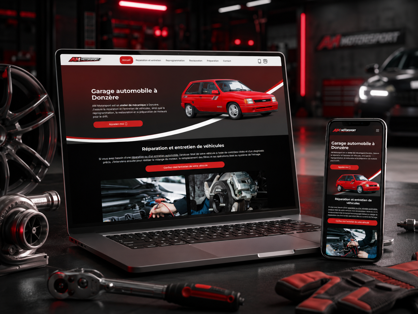 Mockup AM Motorsport