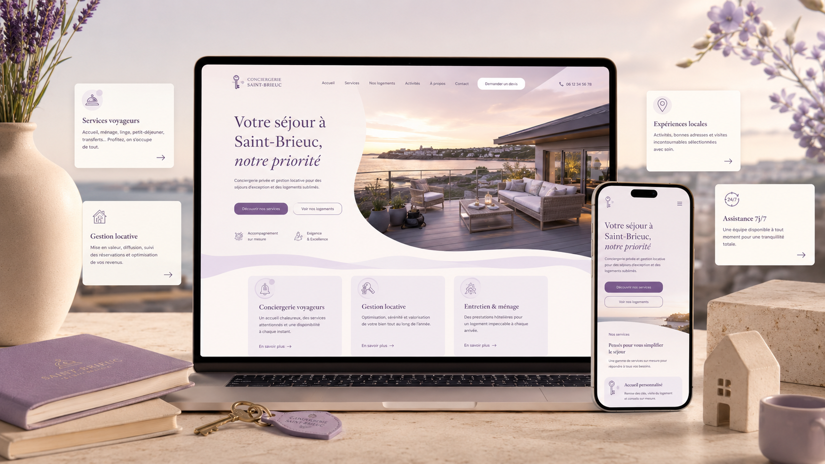 Mockup Juliana’s Conciergerie