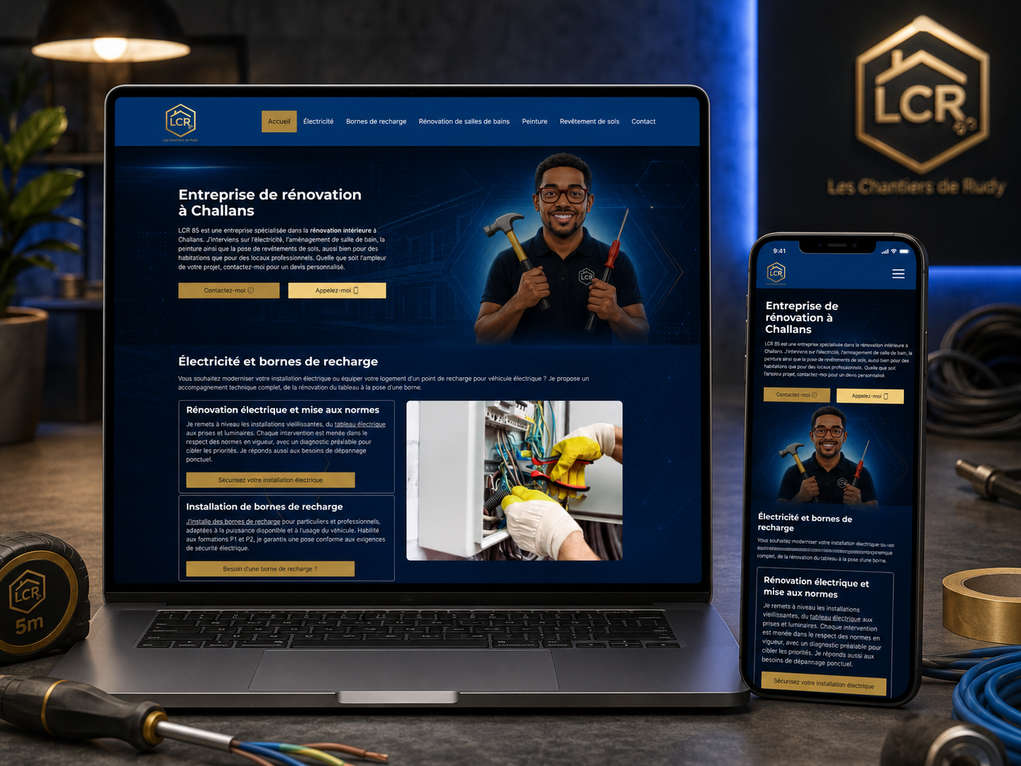 Mockup Les Chantiers de Rudy
