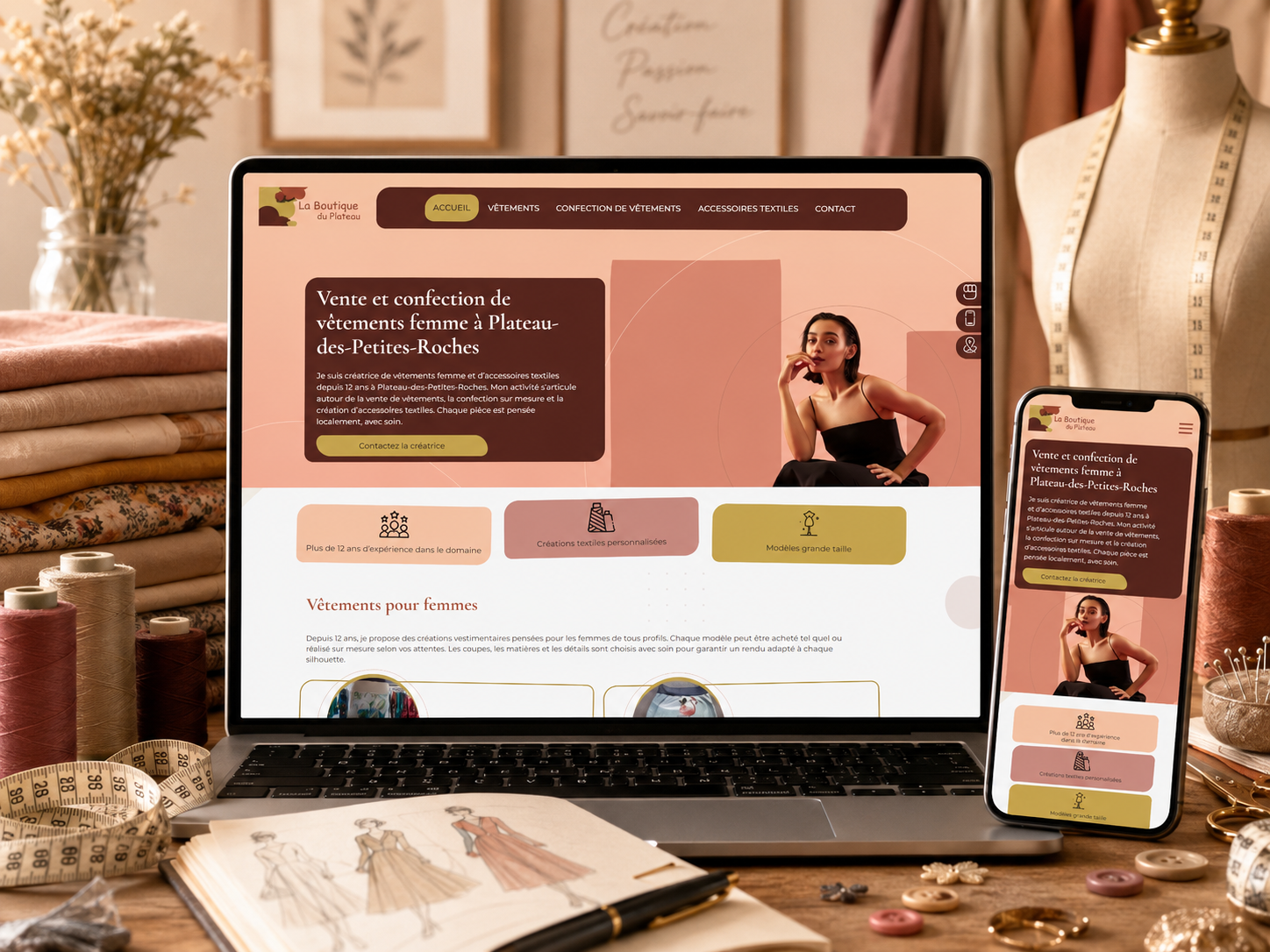 Mockup Marguerite Création